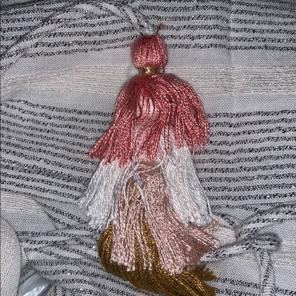 Bishop & Young Sierra Stripe Oversized White Stripes Long Sleeve Comfy Shirt S - Picture 7 of 9